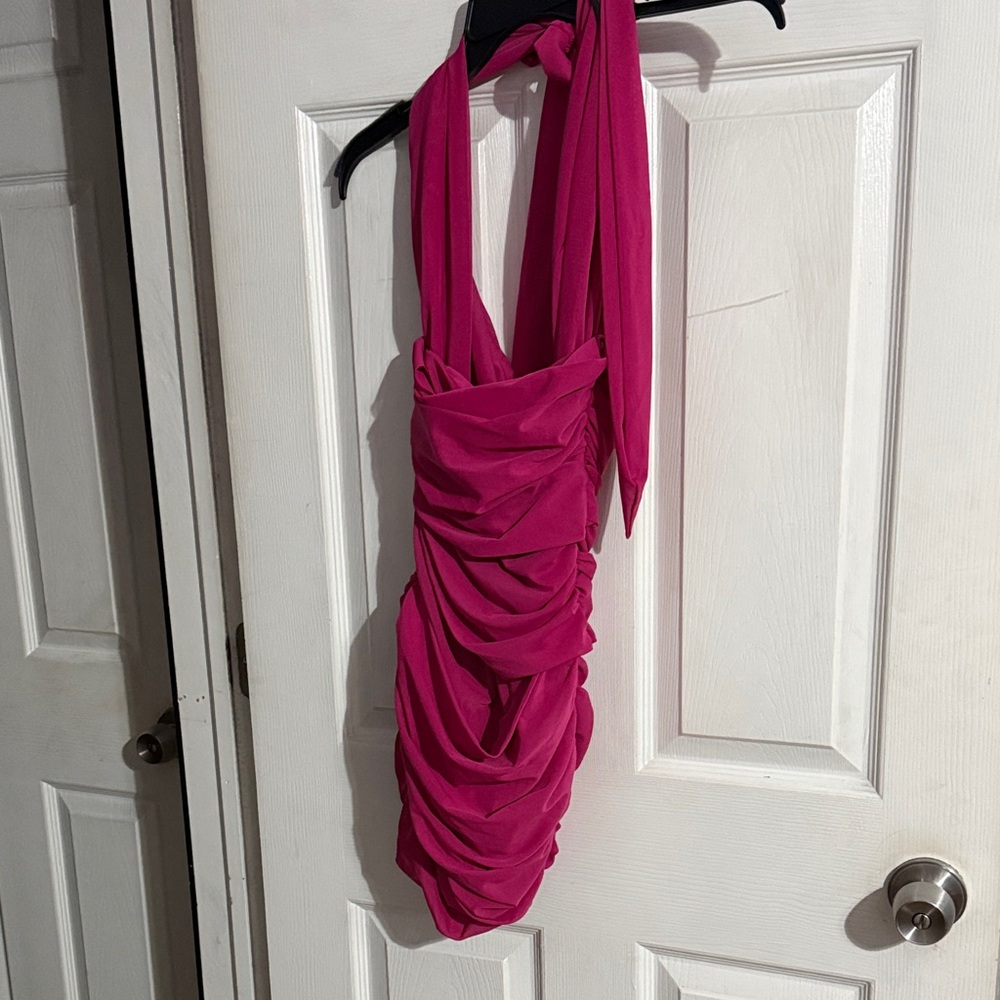 Forever 21 Pink Halter Mini Dress